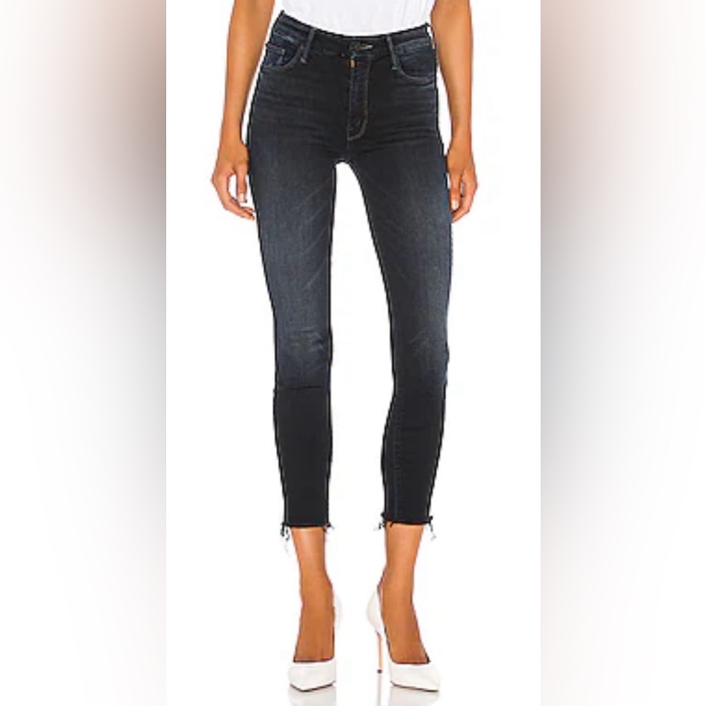 MOTHER High Waisted Looker Ankle Fray in Last Call Brand New Size 29
